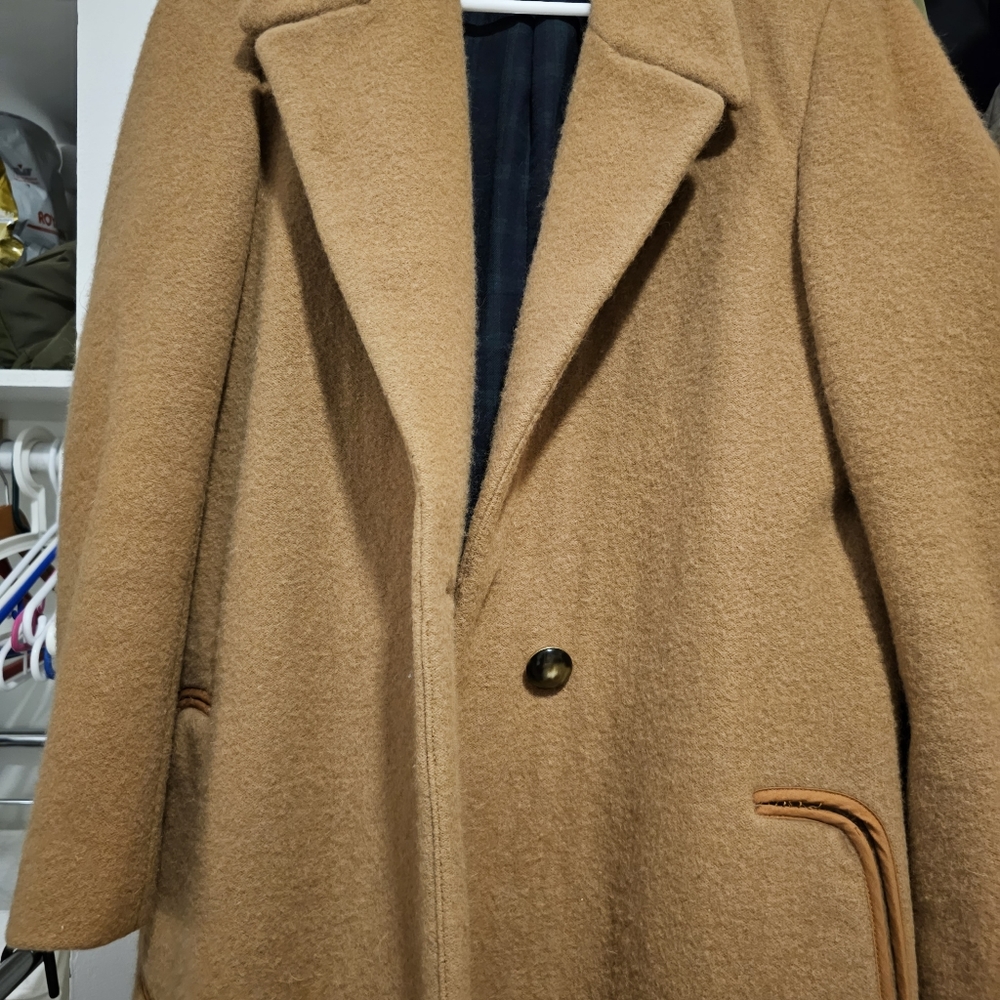 Marc by Marc Jacobs Camel Colored Wool & Angora/Rabbit Hair Classic Coat size S - Picture 3 of 16